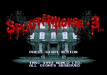 Splatterhouse 3 (USA) screen shot title